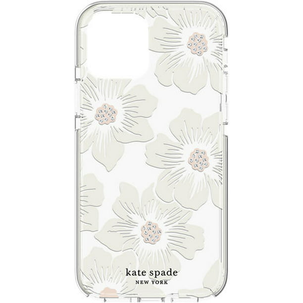 Kate Spade Hardshell Case for Apple iPhone 12 Pro Max - Hollyhock Clear -  