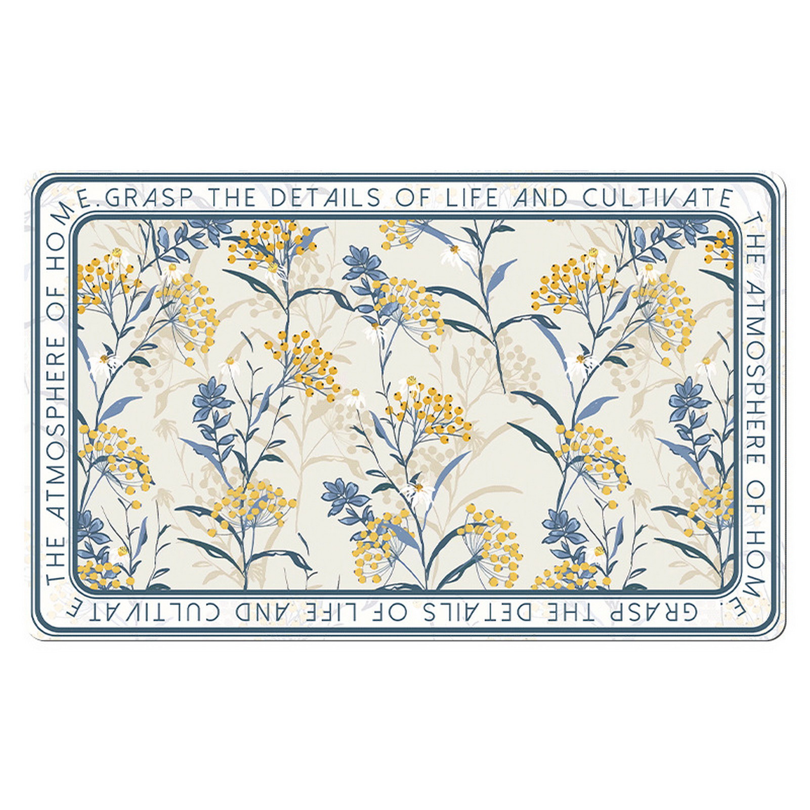 Hesroicy Floor Carpet Non Slip Water Absorption Diatomite Bathroom