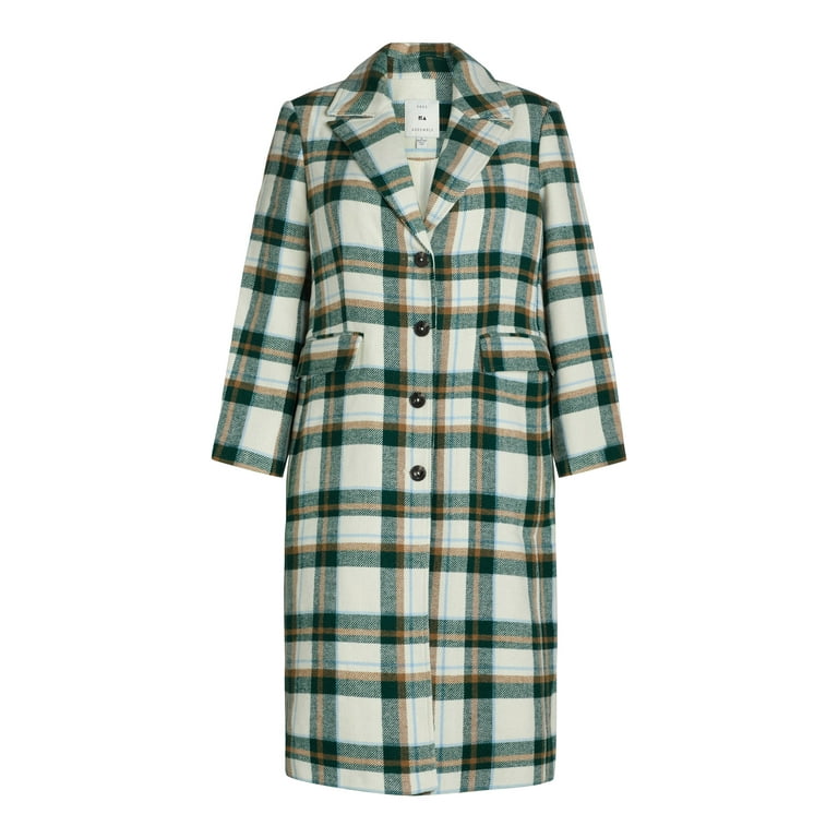 【Checked Pattern Wool Blend Coat Sサイズ Amazon.com: FRYE Women's Wool Blend DB Coat, Brown Plaid