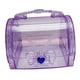 thumbnail image 1 of Caja de almacenamiento de joyas, estuche de almacenamiento de accesorios para el cabello, caja de del tesoro artístico, organizador de caja de Claro y violeta, 1 of 8