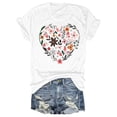 thumbnail image 2 of Womens Athletic Tops Women's Tan Raglan Shirt Women Loose Work Tops Women Shirts for Summer Workout Shirt Long Sleeves plus Size T Shirts with Tee Short Sleeve T Womens White XXL, 2 of 4