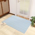 thumbnail image 4 of Stripe Rugs for Living Room - 4x5 Rug - Stripe Rug - Blue and White Striped Area Rug - Boys Ocean Rugs - Nautical Carpet, 4 of 7