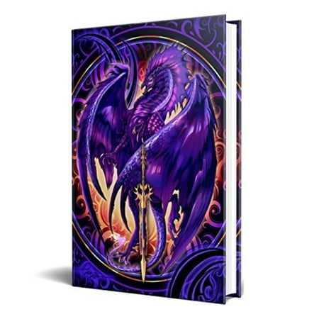 Dragon Journal - Dragon Fantasy Nether Blade Dragon Embossed Journal Diary Notebook with Strip 6