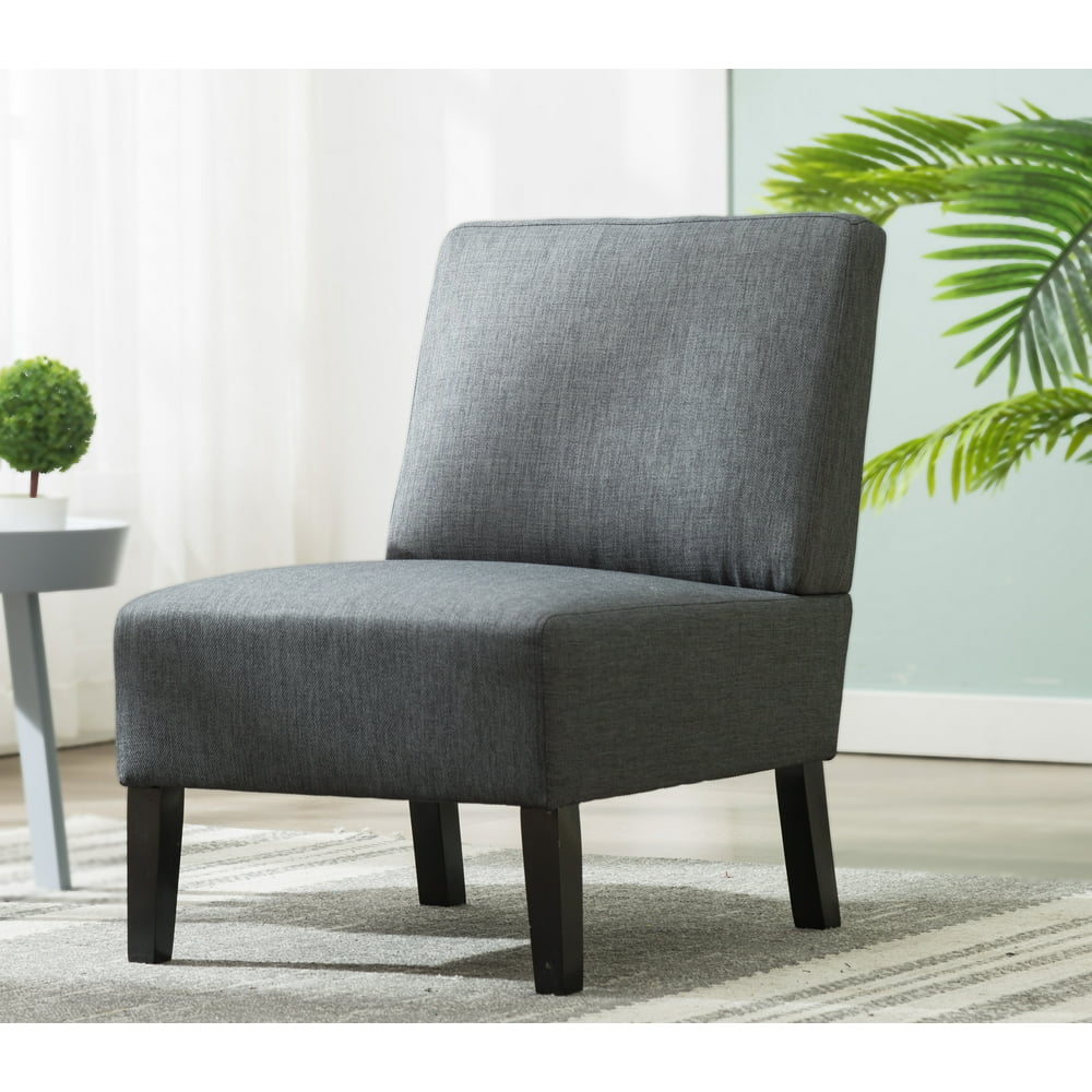 Armless Accent Chairs, Upholstered Armless Accent Fabric Chair with