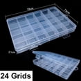 thumbnail image 6 of Transparent Plastic Storage Jewelry Box Plastic Compartment Adjustable Container Storage Boxes Beads Ring Earring Organizer Case 08-12 grids, 6 of 6