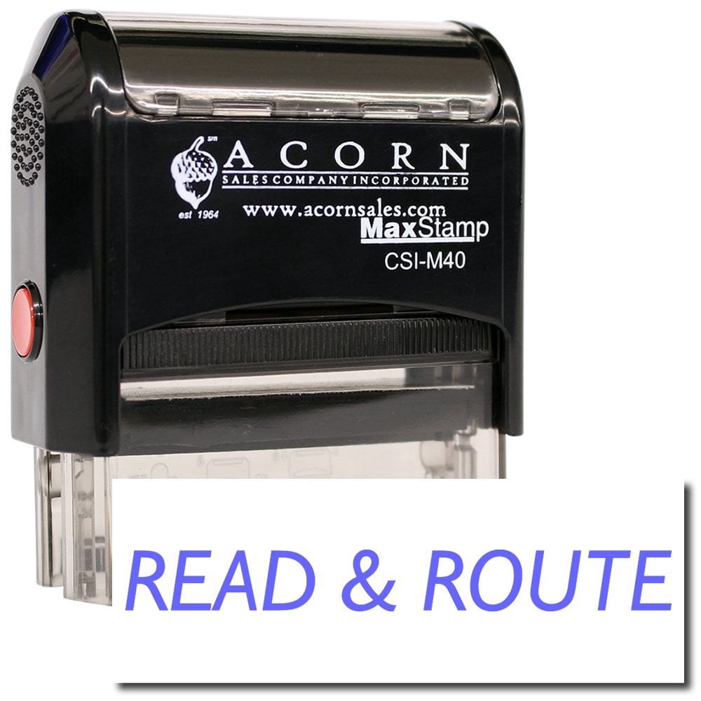 Large Self-Inking Read & Route Stamp with Pink Ink - Walmart.com