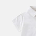 thumbnail image 6 of DAETIROS Boys Short Sleeve White Cotton Polo Shirt with Sailboat Embroidery Casual Summer Top School Uniform,Size 4-5 T, 6 of 6