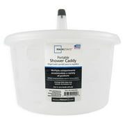 Mainstays Portable Shower Caddy Frosty Plastic