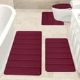 thumbnail image 6 of OEFNTAC Decorations Foam Bath Mat 4 Set Bathroom Rugs For 4 Pcs Toilet Mats Universal Soft Comfortable Water Absorption Non-Slip Thick Machine Washable Easier To Dry Dark xmas decorations, 6 of 9