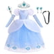 thumbnail image 1 of Vestido de Cenicienta de lujo para niñas de princesas de Disney, Vestido de noche de graduación de Halloween, disfraz de Cosplay, ropa para niños, trajes de fiesta de cumpleaños 5-6T (etiqueta 130) Gao Jinjia LED, 1 of 2