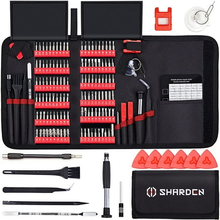 

SHARDEN Precision Screwdriver Sets 140 in 1 Magnetic Driver Kit Electronic Repair Tool Kit for iPhone iPad PC Computer Laptop MacBook Tablet Xbox Game Console Watch