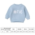 thumbnail image 7 of IDOPIP Baby Girls Boys Fall Winter Outfit Embroidery Knitted Pullover Sweaters 1st Birthday Party Clothes, 7 of 7