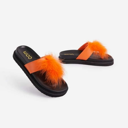 

KKCXFJX slippers for women Fashion Women s Casual Shoes Breathable Sandals Plush Flip-flops Slippers