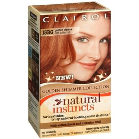 Natural Instincts Golden Shimmer Collection - 15RG Golden Sienna (Light Golden Red) 1 Each