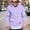 Purple, variant on WILLBEST Mens Hoodies Zip Up Men Solid Color Drawstring Hooded Pocket Leather Label Casual Hoodie Business Comfortable Loose Trendy Hoodie