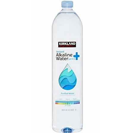 KIRKLAND SIGNATURE Alkaline Water, 33.8 Fl Oz (Pack of 18)