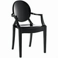 thumbnail image 1 of Modway Casper 18.5" Modern Plastic Dining Armchair, Black Finish, 1 of 5