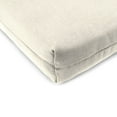 thumbnail image 3 of Jordan Manufacturing 17" x 19" Veranda Cream Solid Rectangular Outdoor Chair Pad Seat Cushion with Ties (2 Pack), 3 of 11