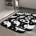 thumbnail image 2 of 1pc Boo Halloween Ghosts Absorbent Non-Slip Bathroom Thickened Flannel Rug Decor,Soft,Quick Drying,Suitable For Indoor/outdoor Use,Bathrooms,Bedrooms,Kitchens,Terrace,Laundry Rooms,16"x24", 2 of 9