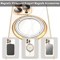 thumbnail image 3 of for iPhone 14 Pro Max Case with Magnetic Ring Holder [Compatible with Magsafe] Soft TPU Shockproof Electroplated Kickstand Protective Phone Case for iPhone 14 Pro Max White, 3 of 10