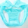 thumbnail image 6 of Bigersell Womens Cheeky Panties Clearance Period Underwear Women Plus Size G-Strings Panty Style P-370 Nylon Brief Panties Thong Bikini Sets Ladies Briefs Mid Waist Women's Panties Sky Blue One Size, 6 of 8