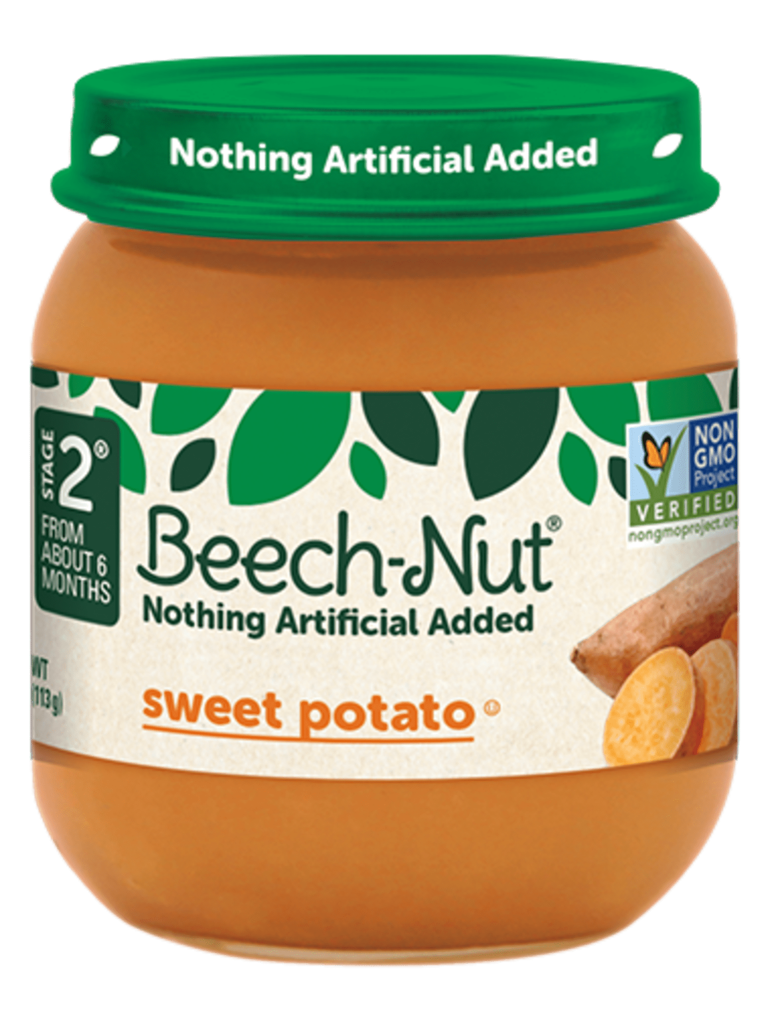(10 pack) Beech-Nut Stage 2 Baby Food, Sweet Potato, 4 oz Jar