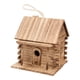 thumbnail image 4 of Casa para pájaros colgante de madera, gran aviario decorativo, accesorio de jardín para exteriores., 4 of 8