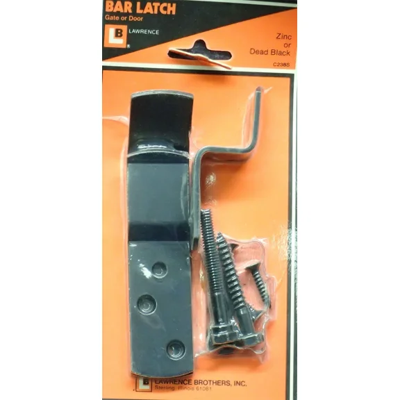 Lawrence Hardware Bar Latch Gate/Door Latch Cabinet Or Barn Latch P/N C238S, Nos