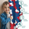 thumbnail image 3 of Blackout Kids Curtains,Red Blue Camo Bold Shapes Pattern Childrens Insulated Curtains Set Of 2,Bedroom Essentials,Toddler Room Decor 42"x84", 3 of 5