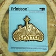 thumbnail image 1 of Seattle Wood Engraved Fridge Magnet Souvenir Gift, 1 of 4