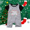 thumbnail image 6 of Eygvbb Christmas Pajamas Matching Family Baby Romper Raglan Short Sleeve Onesie Light Wreath Print Snap Closure Jumpsuit Soft Loungewear, 6 of 6