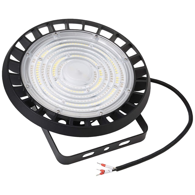 Tecnolite Lámpara Colgante LED, Iluminación Industrial de Acero, Luz Colgante de Techo Industrial, Color Negro, 100 W, Luz de Día 6 500 k, 100 - 270 V,