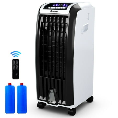 Costway Evaporative Portable Air Conditioner Cooler Fan Anion Humidify W/ Remote (Best Stand Up Air Conditioner)