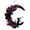 3D - Purple, variant on Halloween Wreath 14", Light Up Ghost Wreath with LED Lights Halloween Decoration Outdoor, White Gauze Ghost Decor for Porch Door Window Wall, 1 Pack, Halloween Gift