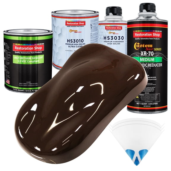 Dakota Brown Premium Quart Kit Low VOC URETHANE BASECOAT Car Auto Body Paint Kit
