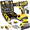 A Impact drill combination E, variant on 21V Cordless Impact Drill Set, Electric Power Drill with Fast Charger, 25+1 Torque Setting,