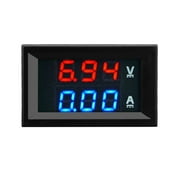 TOP.E 100V 10A DC Digital Voltmeter Ammeter Blue + Red Dual Color Display LED Amp Dual Digital Volt Meter Gauge 2 in1 Multimeter