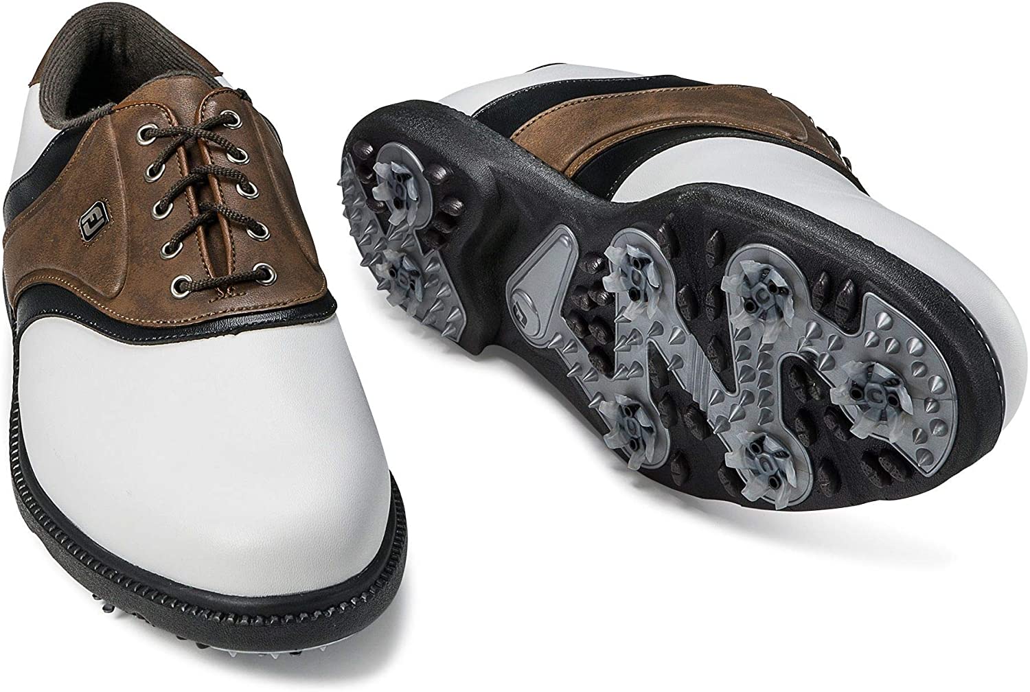 FootJoy FJ Originals Golf Shoes (White/Brown, 10) - image 4 of 7
