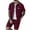 Wine, variant on CHUMUD Mens 2 Piece Outfit Set Tracksuits Button Down Shirts jJackets and Shorts Summer Beach Vacation Lounge Workout Short Sleeve Plaid Sets Everyday
