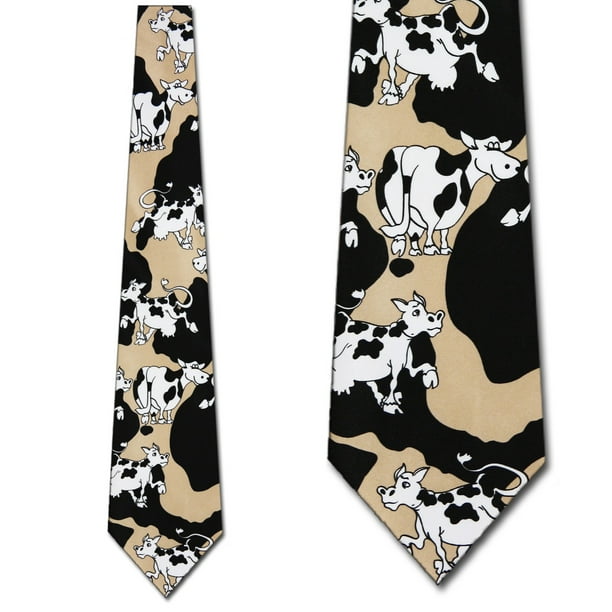 Three Rooker Cow Hide Necktie Mens Tie