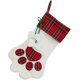 thumbnail image 1 of Medias navideñas para mascotas, perro, gato, pata, regalo de Papá Noel, bolsa de dulces, calcetines, suministros para colgar (17,7 pulgadas, rojo), 1 of 5