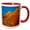 Red/White, variant on 3drose, Usa, Utah, Moab, Sandstone, 11oz Two-tone Black Mug