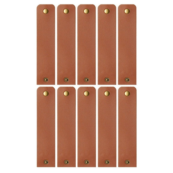 Hemoton 12PCS PU Leather Napkin Rings Vintage Buckle Napkin Holder Table Decor for Wedding Fall Dinner Party Thanksgiving Day Table Napkin Ring