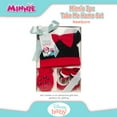 thumbnail image 5 of Disney Baby Girls' Minnie Mouse Take Me Home Layette Gift Set - 3 Piece Hat, Booties, and Mittens (Newborn), 5 of 6