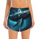 thumbnail image 2 of Balery Vintage Blue Pattern Whale Pantalones cortos deportivos para mujer con forro y dos bolsillos, elásticos, para entrenamiento, gimnasio, yoga-Small, 2 of 7