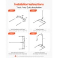 thumbnail image 5 of KFFKFF Height-Adjustable Trapeze Bar for Bed Mobility, Freestanding Design with Wheels, 300 lbs Capacity Pull-Up Assist for Elderly and Disabled, Suitable for Home, Nursing, and Hospital Care, 5 of 9