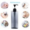 thumbnail image 5 of Paquete de 2 dispensadores de botellas con bomba de 1000ml, dispensador de loción de plástico cuadrado rellenable, botella con bomba de loción vacía para champú, loción y jabón, 5 of 5
