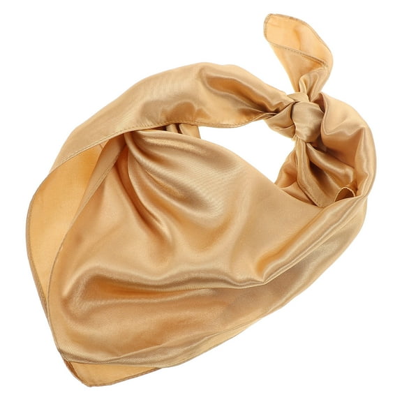 HOMEMAXS Silk Scarf Shawl Lightweight for Women Scarves Woman Golden