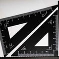 thumbnail image 4 of HUGFEGWE 4PCS Metal Protractor Triangle Ruler Set Right Angle Triangle Ruler Maths Geometry Tool for Architects Engineers Artists Students Office School Supplies CA919-112726, 4 of 9