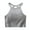 Gray, variant on DDAPJ pyju Womens Sports Bras Athletic Tank Tops for Women Halter High Neck Seamless Cute Crop Top Basic Workout Underwear Blue S